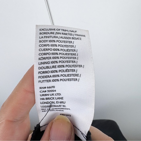 Anthropologie BHLDN Leti Satin Midi Dress Black Formal Evening Cocktail Size 4 - Picture 8 of 8